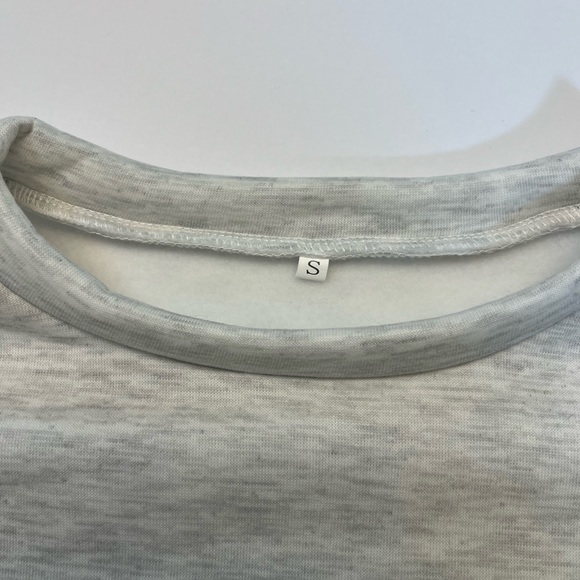 Women's Sweatshirt Letter Print Drop Shoulder Long Sleeve Casual Sweatshirt - Picture 7 of 8